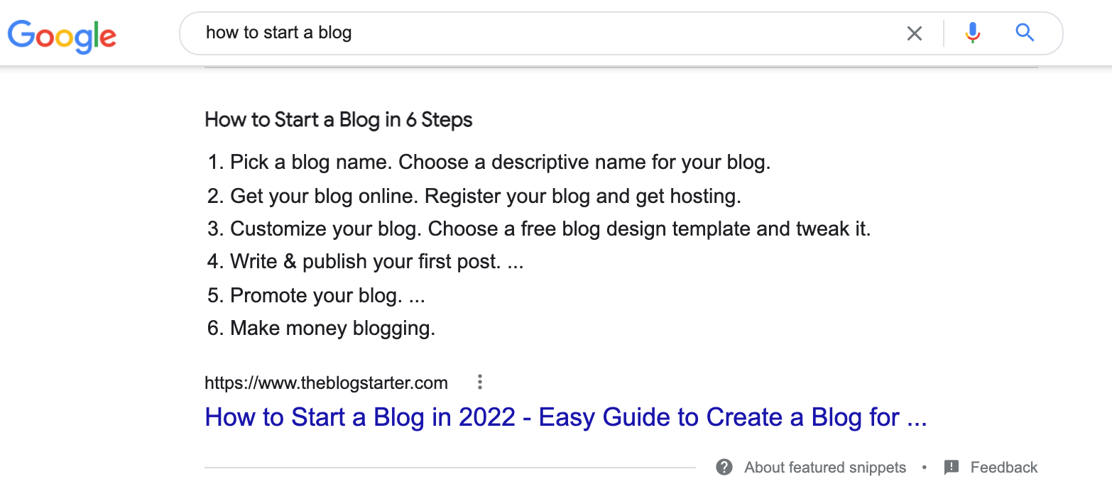 Start A Blog