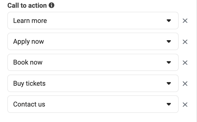 CTA options