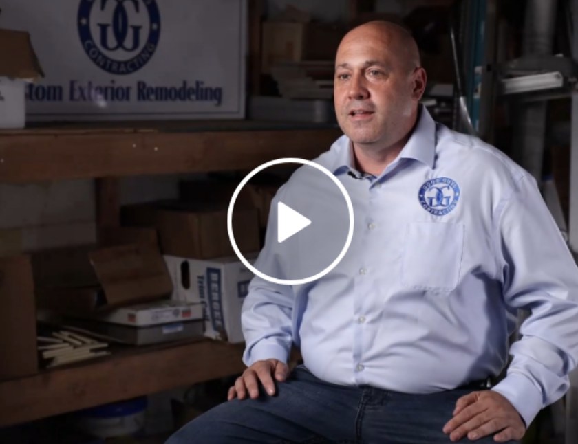 David Ferraro, owner of Good Guys Contracting, in the company shop