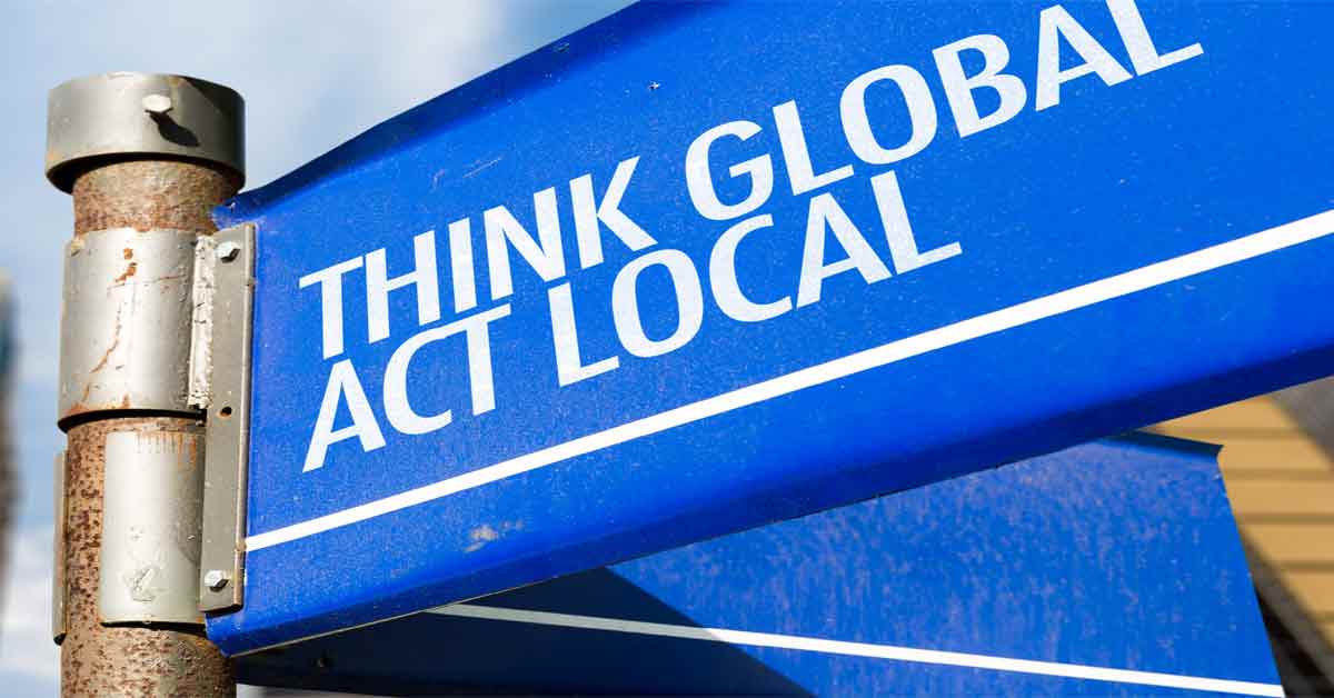 "Act Local" Sign